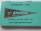 THE BEATLES ORIGINAL CAVERN MEMBERSHIP CARD UNUSED IN EX CONDITION BOB WOOLER