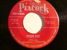 45 PEACOCK 1612-1ST PRESS-BIG MAMA THORNTON- HOUND DOG/ROCK A BYE BABY-R & B- NM