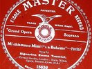 Rare 78 RPM – Signorina Emma Trentini – Mi Chiamano Mimi (1905)