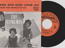The Supremes (Dutch 45 w/ps) WHERE DID OUR LOVE GO M/EX Motown ORANGE PS