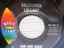JAN and DEAN Summertime / California Lullaby ORIG.Surf Rock 45 Magic Lamp e1182