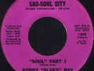 BOBBY BLUES RAY Soul pt 1 & 2  Sac-Soul City 1002 Sacramento Northern Soul 45 VG