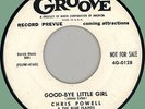 CHRIS POWELL & BLUE FLAMES Good-bye Little Girl 45rpm Groove 1955 WLP