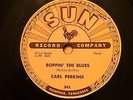 Original Sun Record 78 #243 Carl Perkins- Boppin' the Blues/ All Mama's Children