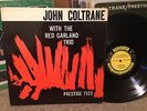 JOHN COLTRANE WITH THE RED GARLAND TRIO ORIGINAL VG+ GLOSSY COVER TRANEING IN