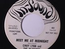 CINDY LYNN: Meet Me At Midnight / Sir Galahad 45 (dj) rare Soul