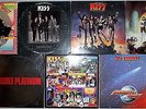 KISS, 7 Vinyl Record Lot, 6 LP & 1 DLP, 5 US 1st Press, 3 Sterling,Destroyer Gun