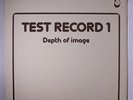VARIOUS: Test Record 1 Depth Of Image LP (Sweden) Rock & Pop