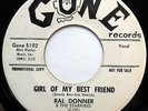 RAL DONNER & STARFIRES 45 Girl Of Me Best Friend PROMO Rockabilly TEEN w3716