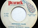 CLARENCE GATEMOUTH BROWN 45 Depression Blues / Okie Dokie Stomp VG++ Blues w3719