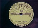 78 rpm record, Sun record#257,  Roscoe Gordon..Cheese & Crackers/Shoobie Oobie