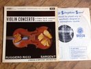 SXL 2279 DECCA ED1 WBG RICCI SARGENT VIOLIN CONCERTO TCHAIKOVSKY DVORAK