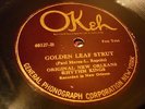 JAZZ ORIGINAL NEW ORLEANS RHYTHM KINGS Golden Leaf Strut OKEH 40327