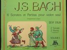 DEVY ERLIH - J.S. Bach - 6 Sonates ... vol. 2 -  French LP