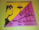 ESPRIT DE LA RESISTANCE POLITIQUE BORIS VIAN RARE LP POEMES & CHANTS ARLETTE JAN