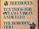 BEETHOVEN TEN TRIOS FOR PIANO VIOLIN CELLO THE BORODIN TRIO CHANDOS 4LP RARE NM
