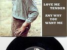 ELVIS PRESLEY LOVE ME TENDER  USA  45 IN NEW COVER