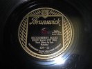 DYKES' MAGIC CITY TRIO BRUNSWICK 78 RPM RECORD 129 HUCKLEBERRY BLUES