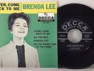 Brenda Lee 1961 Lover,Come Back To Me EP Rare Decca 2704 Unused Store Stock Mint