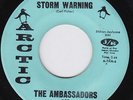 AMBASSADORS Storm Warning RARE northern soul 45 STOMPER Volcanos sweet soul HEAR