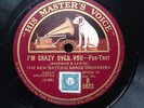 NEW MAYFAIR DANCE ORCH - ‘I’M CRAZY OVER YOU’ 1928 HMV, SYLVESTER AHOLA SOLO
