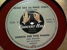PAUL BOWLES FIRST RECORDING Sonata for Two Pianos Arthur GOLD Robert Fizdale  78
