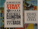 DUKE ELLINGTON w/ COUNT BASIE: First Time COLUMBIA 6-EYE Orig JAZZ VINYL LP