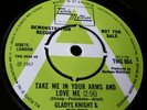 GLADYS KNIGHT & THE PIPS TAKE ME IN YOUR  ARMS AND... UK TAMLA DEMO TMG864 NM 7