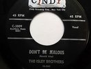ISLEY BROTHERS 45 Don't be jealous / This is the end CINDY VG+ Doowop w671