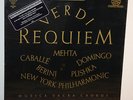Verdi: Requiem/ Caballe/ Domingo/ Berini/ Plishka/ NY Phil/ Mehta 1981 2 LP Box