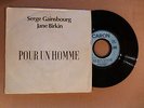GAINSBOURG BIRKIN - Pour un homme - CARON - 45t PROMO PUB 1972