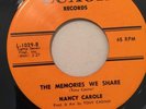 NANCY CAROLE   MY JOEY   LUXOR RECORDS   Rare Orig. Soul Doo Wop Girl Group 45