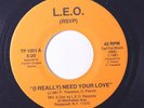 rare Modern Soul Boogie 45 RSVP need your love LEO Hear