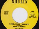 PHILHARMONICS I Need I Need Your Love RARE crossover 45 northern soul sweet HEAR