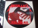 METALLICA - LP - KILL 'EM ALL - PICTURE DISC - METAL - MEGAFORCE - NR - 80'S