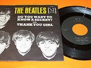 BEATLES 45 rpm w/SLEEVE Vee-Jay VJ-587 PS nice