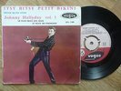 RARE  45 TOURS EP JOHNNY HALLYDAY ITSY BITSY PETIT BIKINI VOGUE EPL 7800