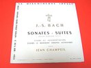 RARE   JEAN CHAMPEIL   §     J. S.  BACH  '  VIOLON '  SONATAS   VEGA C30S208 NM