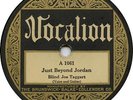 Blind Joe Taggart Vocalion 1061 Just Beyond Jordan / Take Burden Lord  E listen