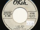 FRANKIE TYLER (frankie valli) on Okeh —I GO APE— r&b popcorn 45 | PROMO LISTEN