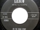 HOT ROD SOUND EFFECTS 45 On The Drag Strip LESCO 1960's w2832