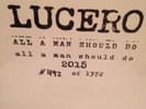 Lucero All A Man Should Do Bootleg Edition White Label xx/1372 Copies Hand #ed