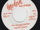 Vernon Garrett ? If I Could Turn Back The Hands Of Time - Modern Records Promo