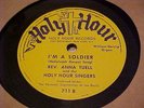 RARE 78 Rev. Anna Tuell Holy Hour label 711  