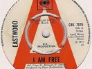 EASTWOOD - I AM FREE c/w GYPSY - RARE CBS DEMO S7076 - BEAUTIFUL SHINE EX+