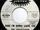 ASSOCIATION 45 Babe I'm Gonna Leave You VG++ Garage PROMO Psych JUBILEE e1530
