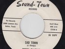 JIMMY ELLEDGE Sad Town 45 on Sand-Town Texas northern soul EX HEAR