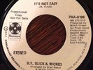 Sly, Slick, & Wicked, It's Not Easy 45, Soul On Paramount PAA-0186, EX