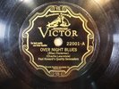 78 RPM PAUL HOWARD QUALITY SERENADERS VICTOR 22001 E OVER NIGHT BLUES RARE JAZZ