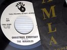 the Miracles CHRISTMAS SONG / ... EVERYDAY White Label PROMO-Only 1963 45 e1502